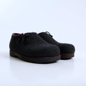 Stegmann Wild n’ Wooly Felted Wool Lace Tie Clogs